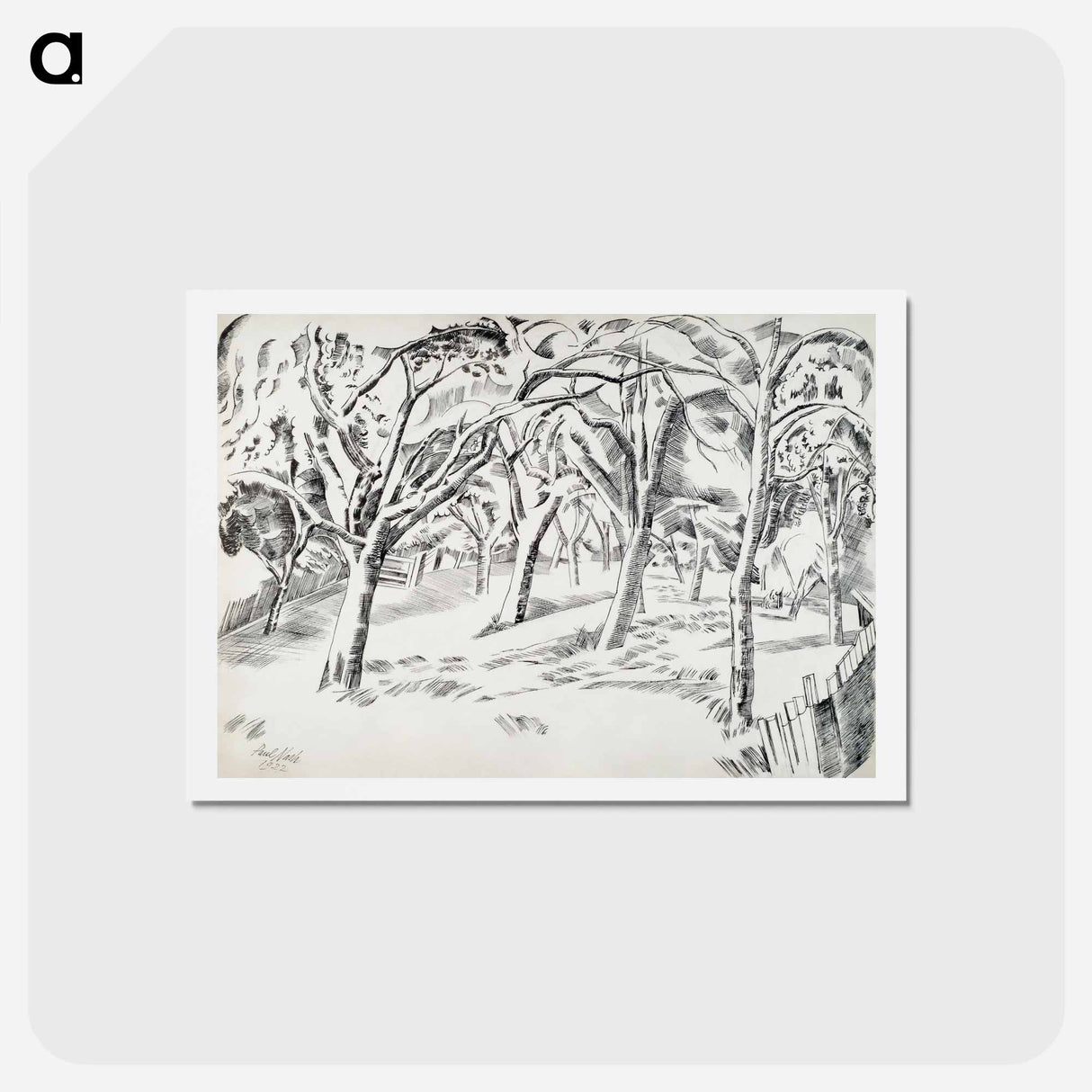 アートポストカード-The Orchard - ポール ナッシュ Postcard.
