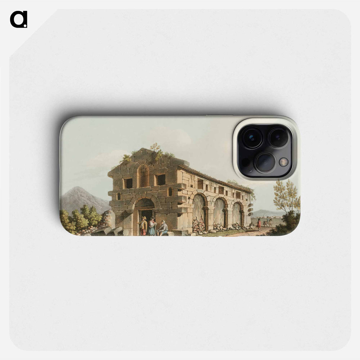 Ancient Bath near the Fountains of the Palici - オスマン帝国領内の景色 Phone Case.