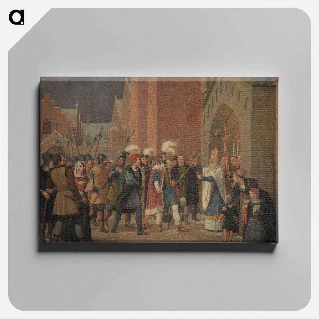 Svend Estridsen and Bishop Vilhelm - Vilhelm Marstrand Canvas.