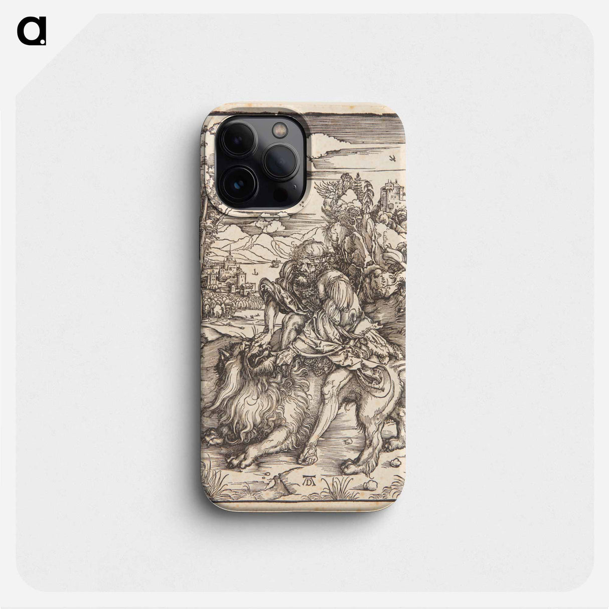 Samson kills the lion - アルブレヒト デューラー Phone Case.
