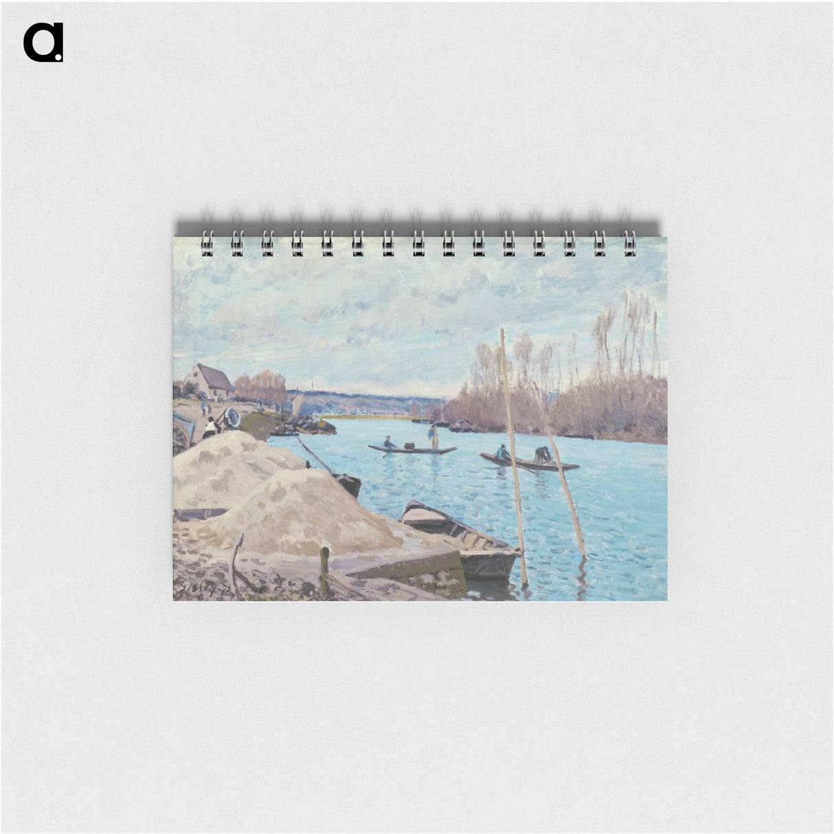 The Seine at Port-Marly, Piles of Sand - アルフレッド シスレー Memo.