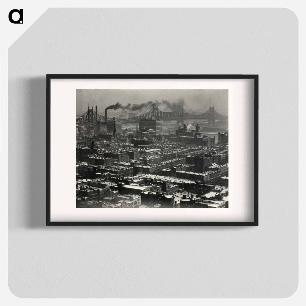 From Room 3003–The Shelton, New York, Looking Northeast - アルフレッド スティーグリッツ Poster.