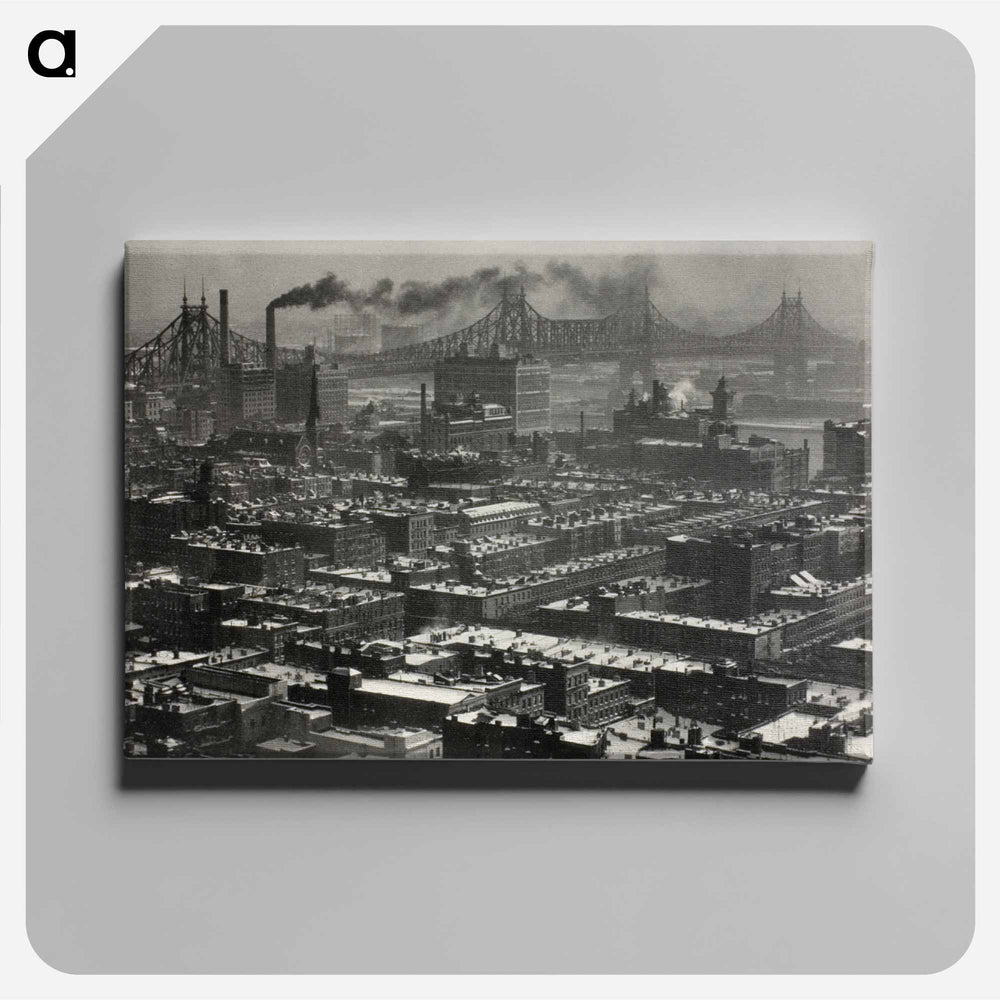 From Room 3003–The Shelton, New York, Looking Northeast - アルフレッド スティーグリッツ Canvas.