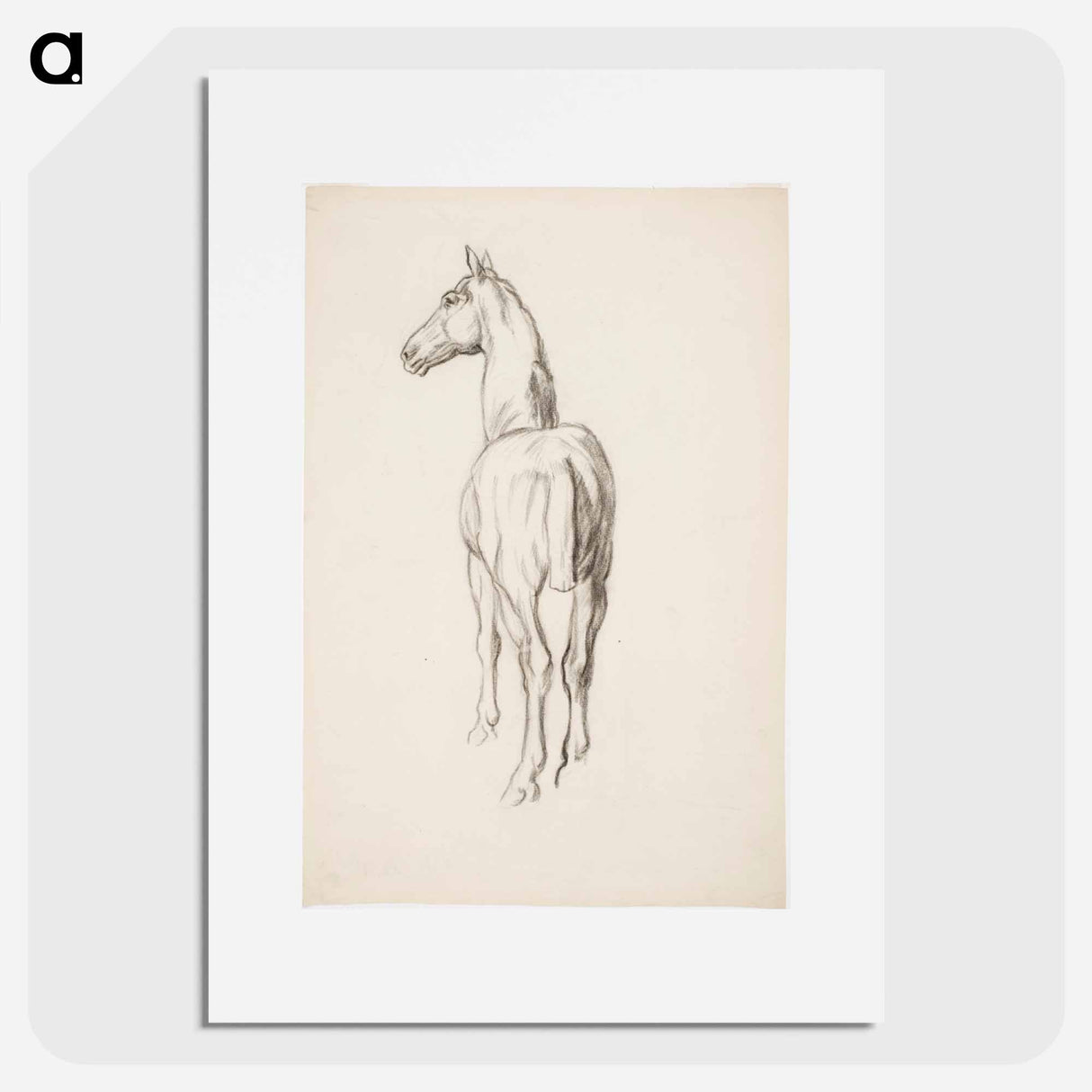 Horse, Hevosharjoitelma - アルフレッド ウィリアム フィンチ Poster.