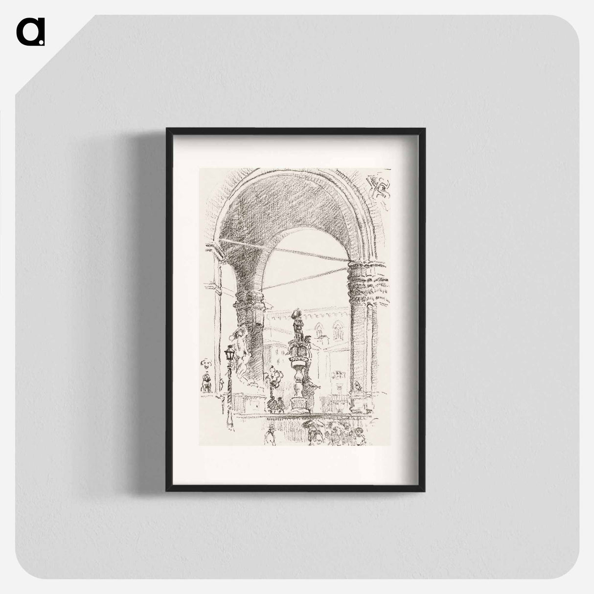 Loggia dei Lanzi - 不思議の国のアリス Poster.