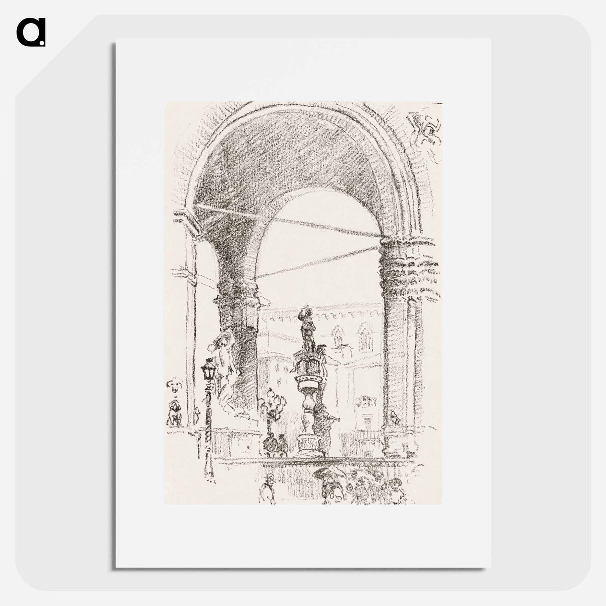 Loggia dei Lanzi - 不思議の国のアリス Poster.