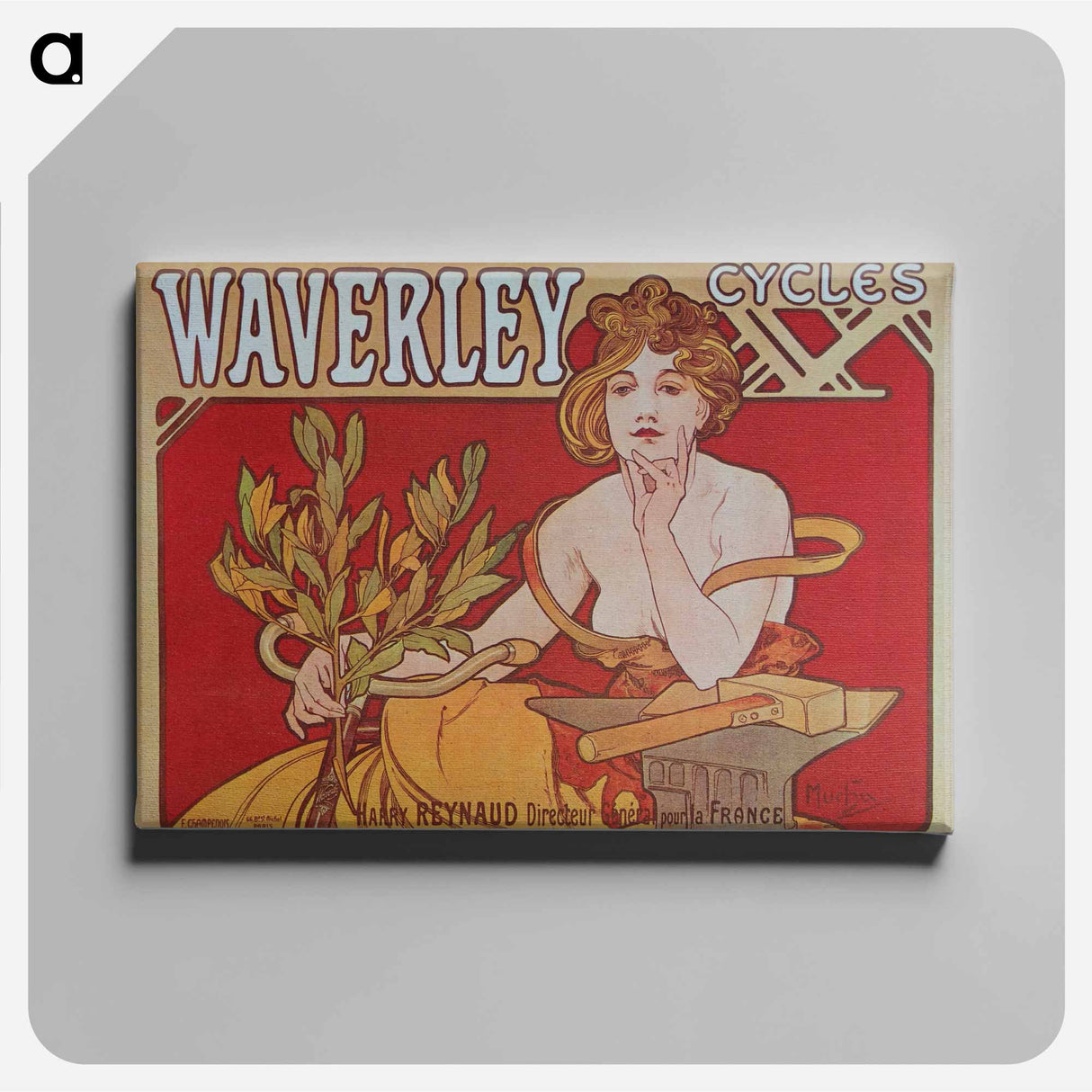 Cycles Waverley - Alphonse Mucha Canvas.