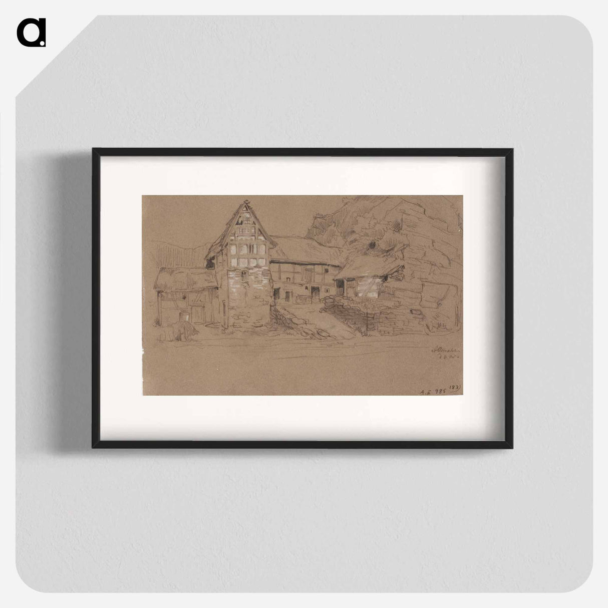 Maalaistalo, altenahr - アンダース エクマン Poster.