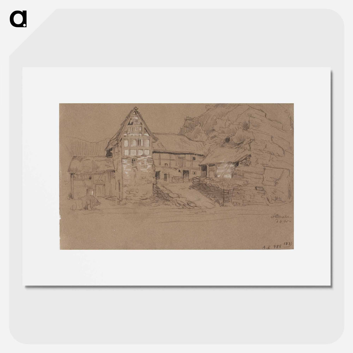 Maalaistalo, altenahr - アンダース エクマン Poster.