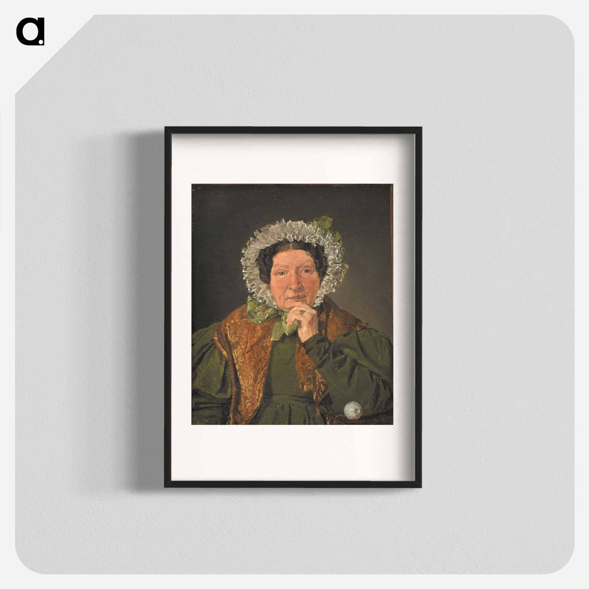 Portrait of the Artist's Mother, Cecilia Margrethe Købke, née Petersen - クリステン ケプケ Poster.