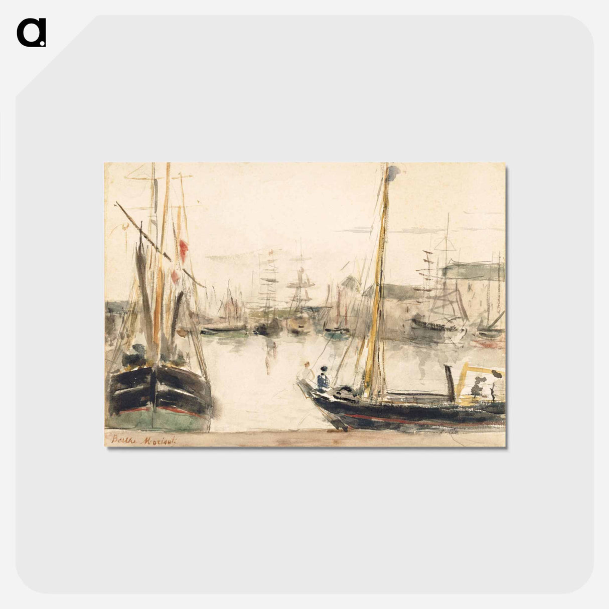 アートポストカード-Ships in the Harbor
- デトロイト美術館 Postcard.