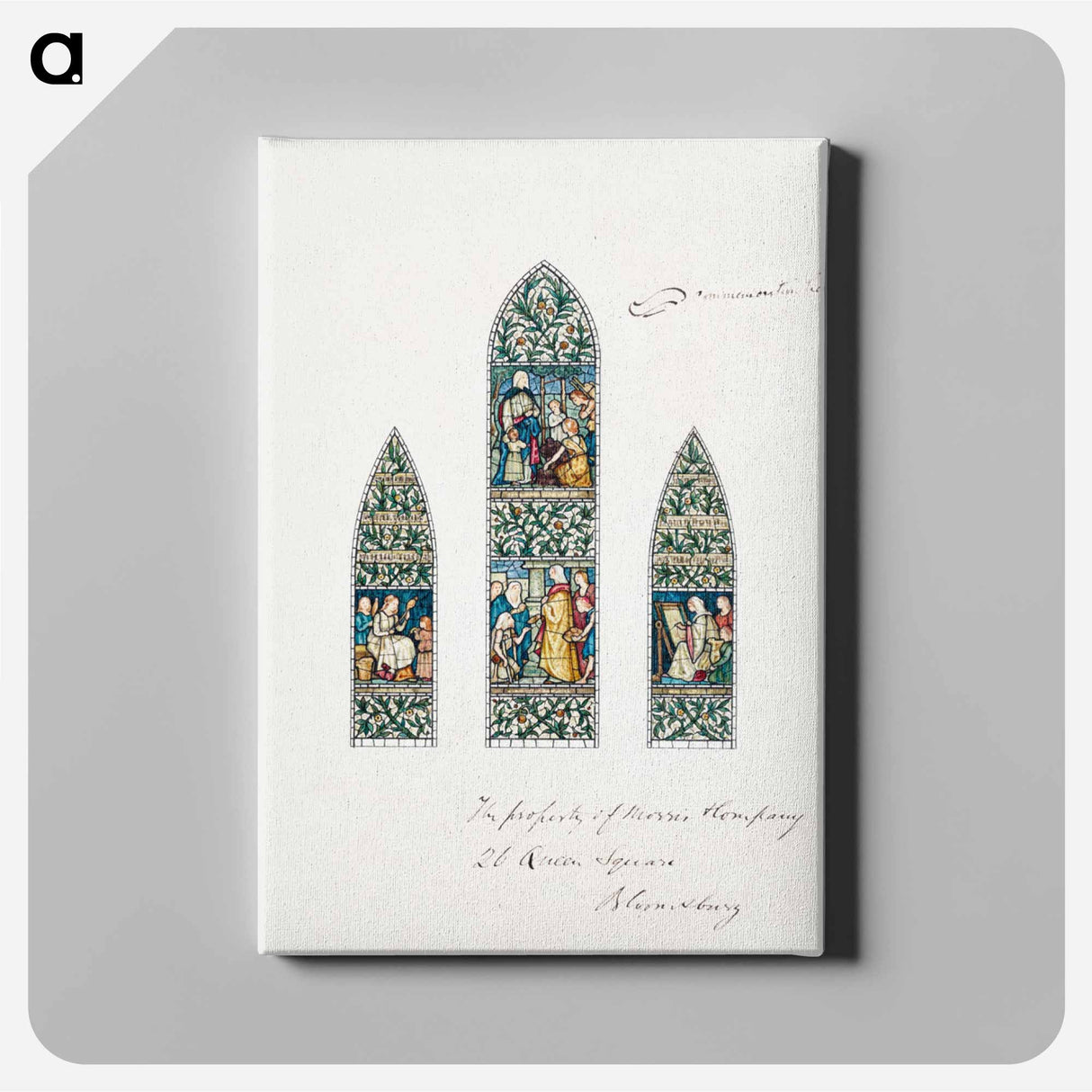 Design for Stained Glass, Southeast Window Nave, Paisley Abbey, Scotland - エドワード バーン ジョーンズ Canvas.