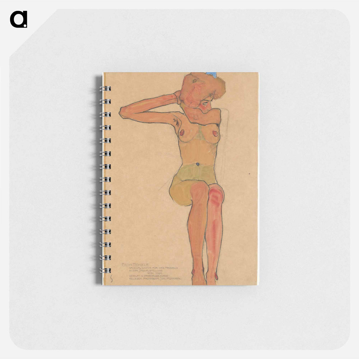 Mädchenakt (Gertrude) - エゴン シーレ Memo.