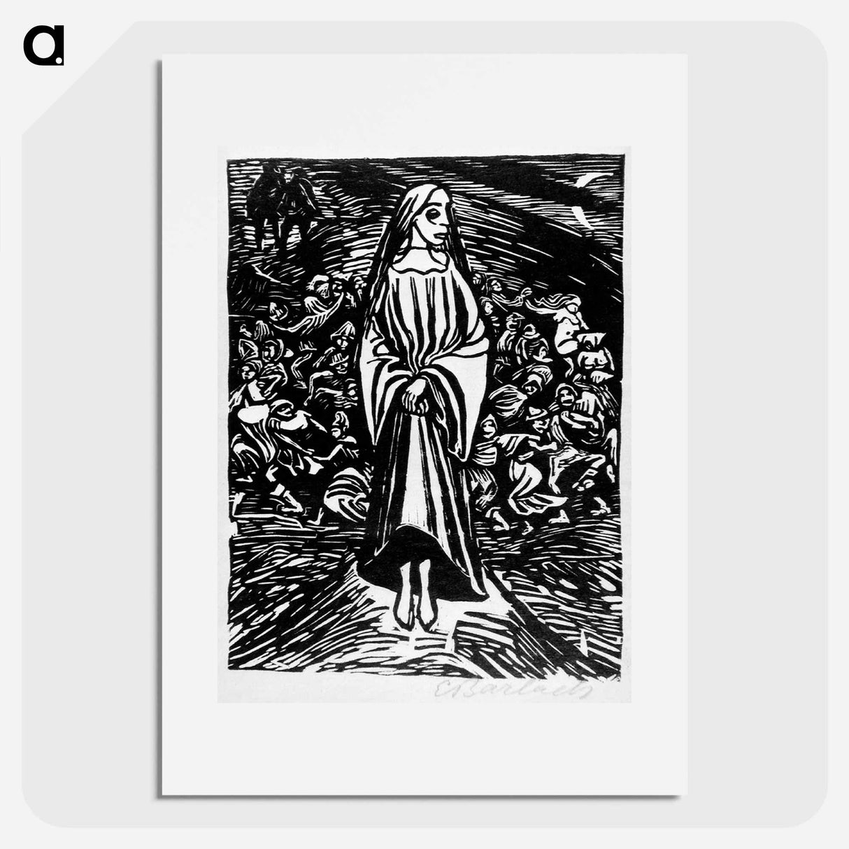 Gretchen - エルンスト ハインリヒ バルラッハ Poster.