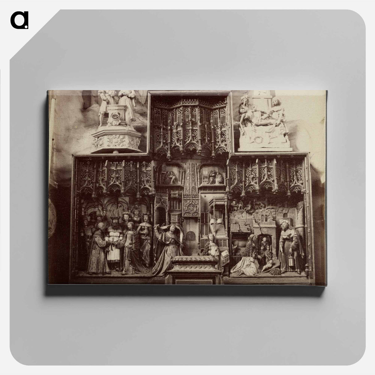 アートパネル-Abbeville, Rétable en bois, église Saint-Paul
- ウジェーヌ アジェ Canvas.