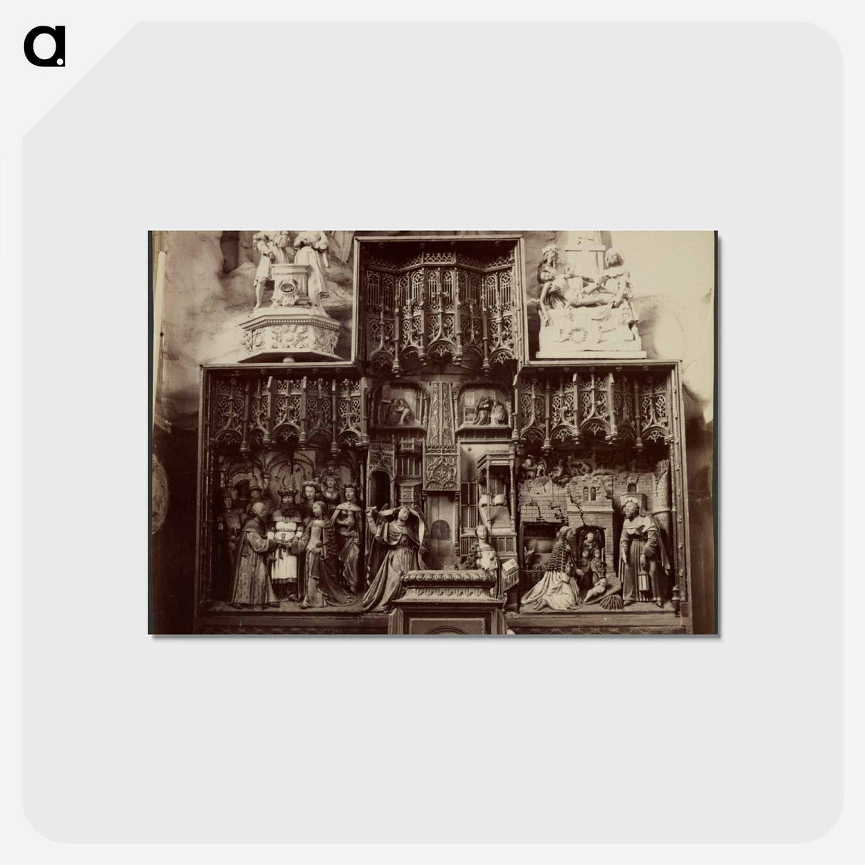 アートポストカード-Abbeville, Rétable en bois, église Saint-Paul
- ウジェーヌ アジェ Postcard.