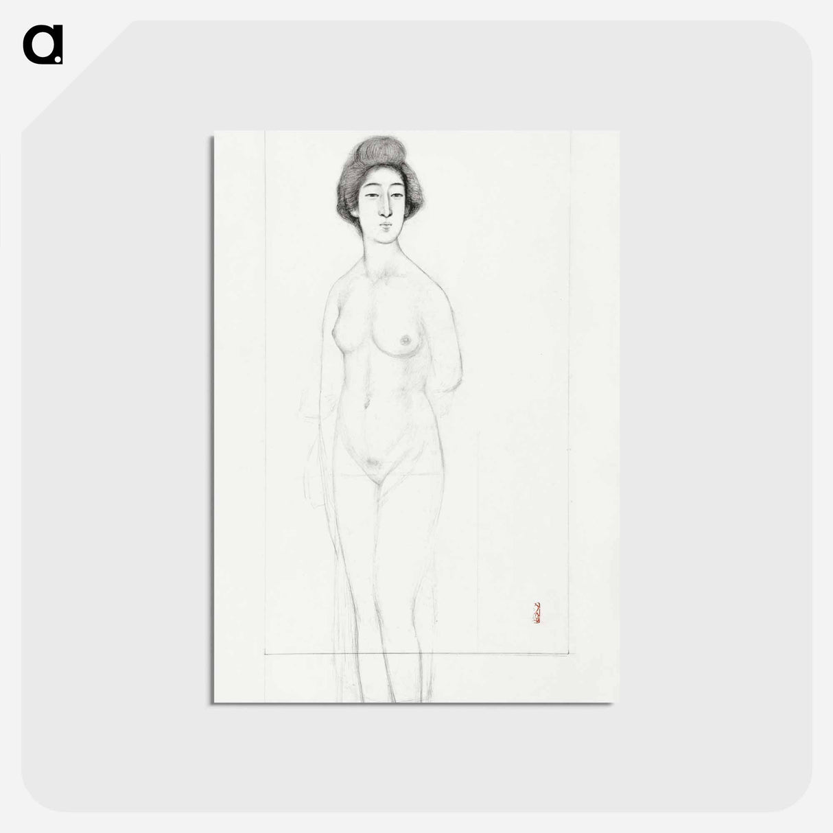 アートポストカード-Nude Figure Study
- 橋口 五葉 Postcard.