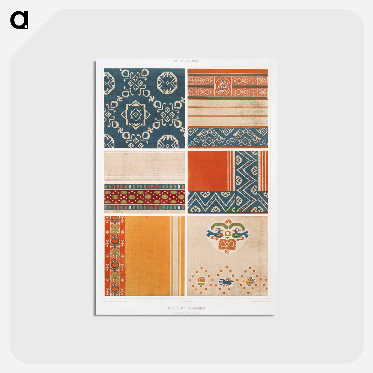 アートポストカード-Egyptian Fabrics and Embroidery
- エジプト美術史 Postcard.