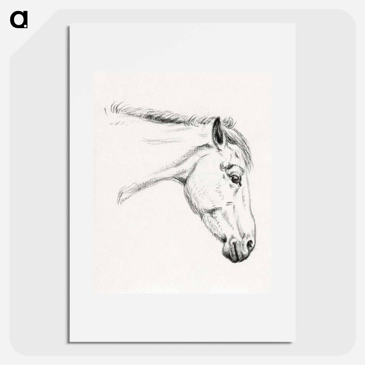 Head of a horse - ジャン ベルナール Poster.