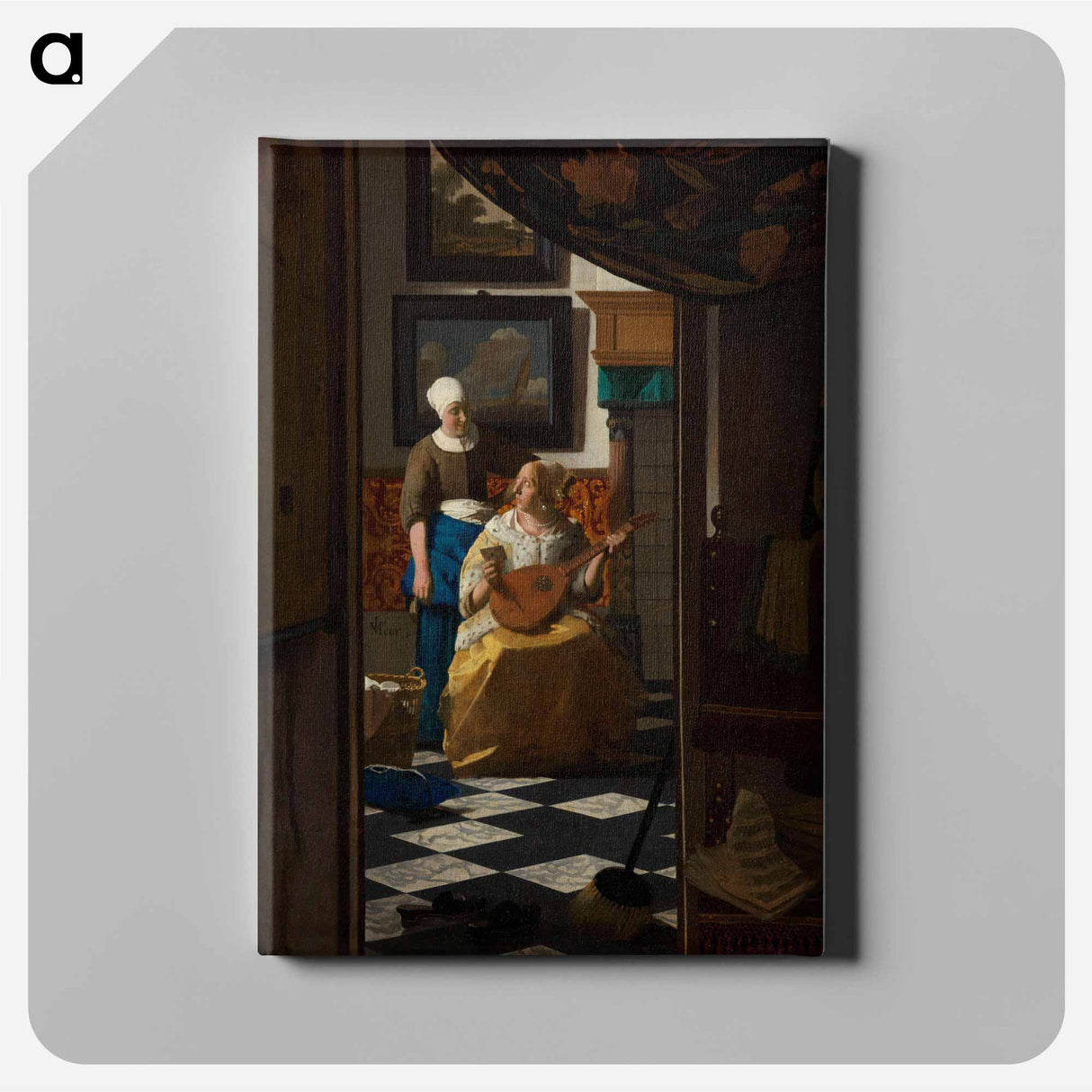 The Love Letter - ヨハネス フェルメール Canvas.