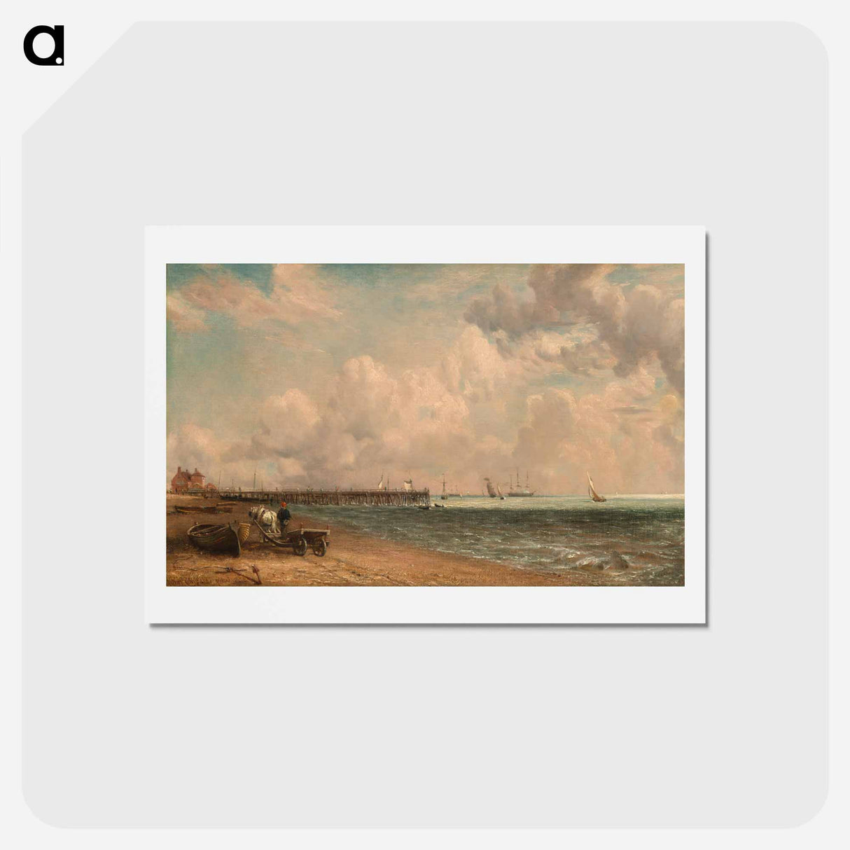 アートポストカード-Yarmouth Jetty
- ジョン コンスタブル Postcard.