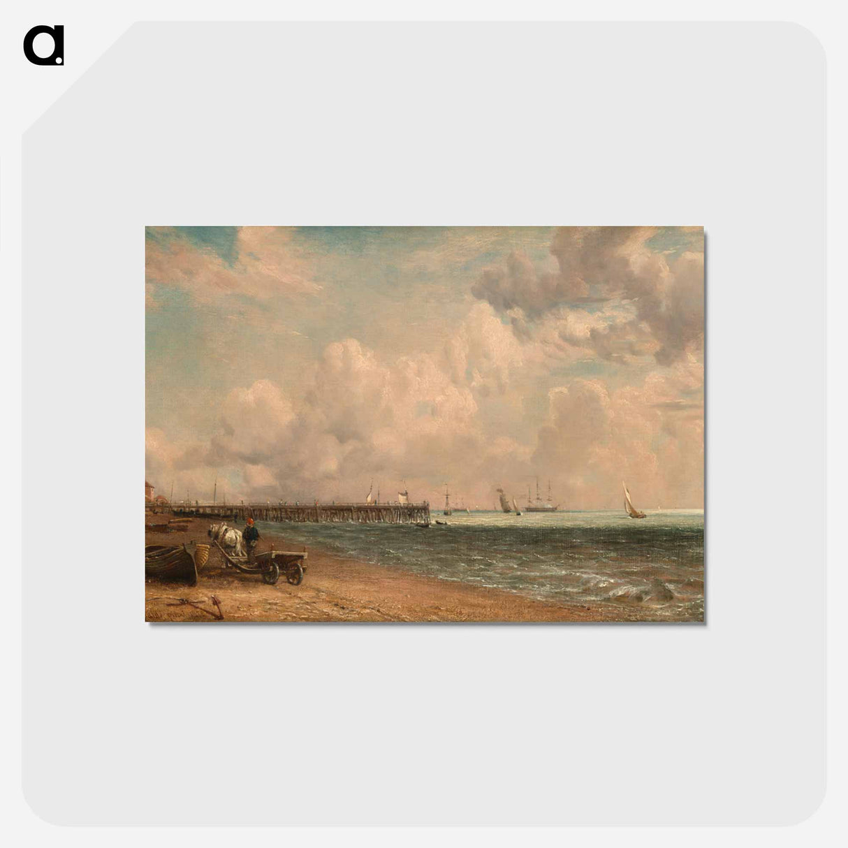 アートポストカード-Yarmouth Jetty
- ジョン コンスタブル Postcard.