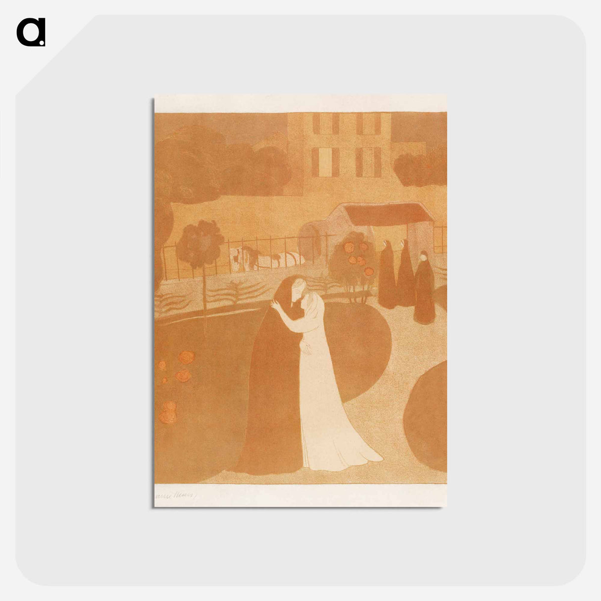 アートポストカード-The Visitation at the Villa Montrouge - モーリス ドニ Postcard.