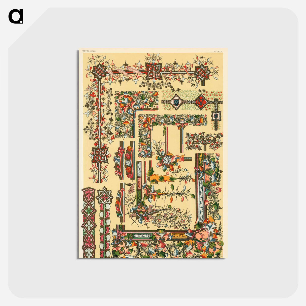 アートポストカード-Nineteenth-Century Ornament
- 装飾の文法 Postcard.