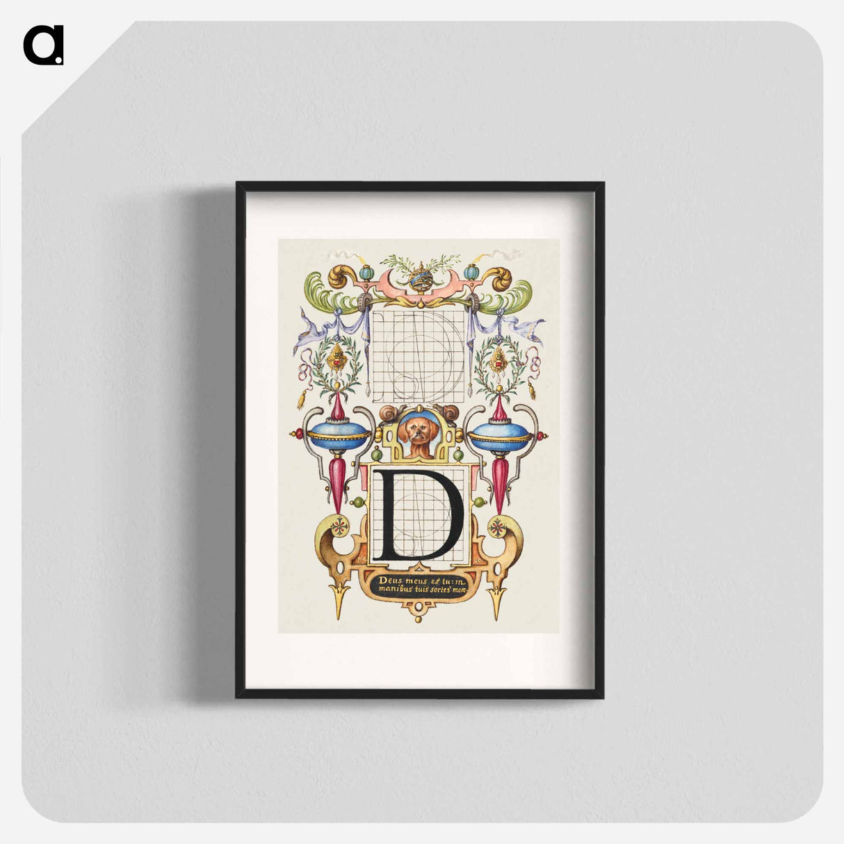 アートポスター-Guide for Constructing the Letter D from Mira Calligraphiae Monumenta
- 書道のお手本 Poster.