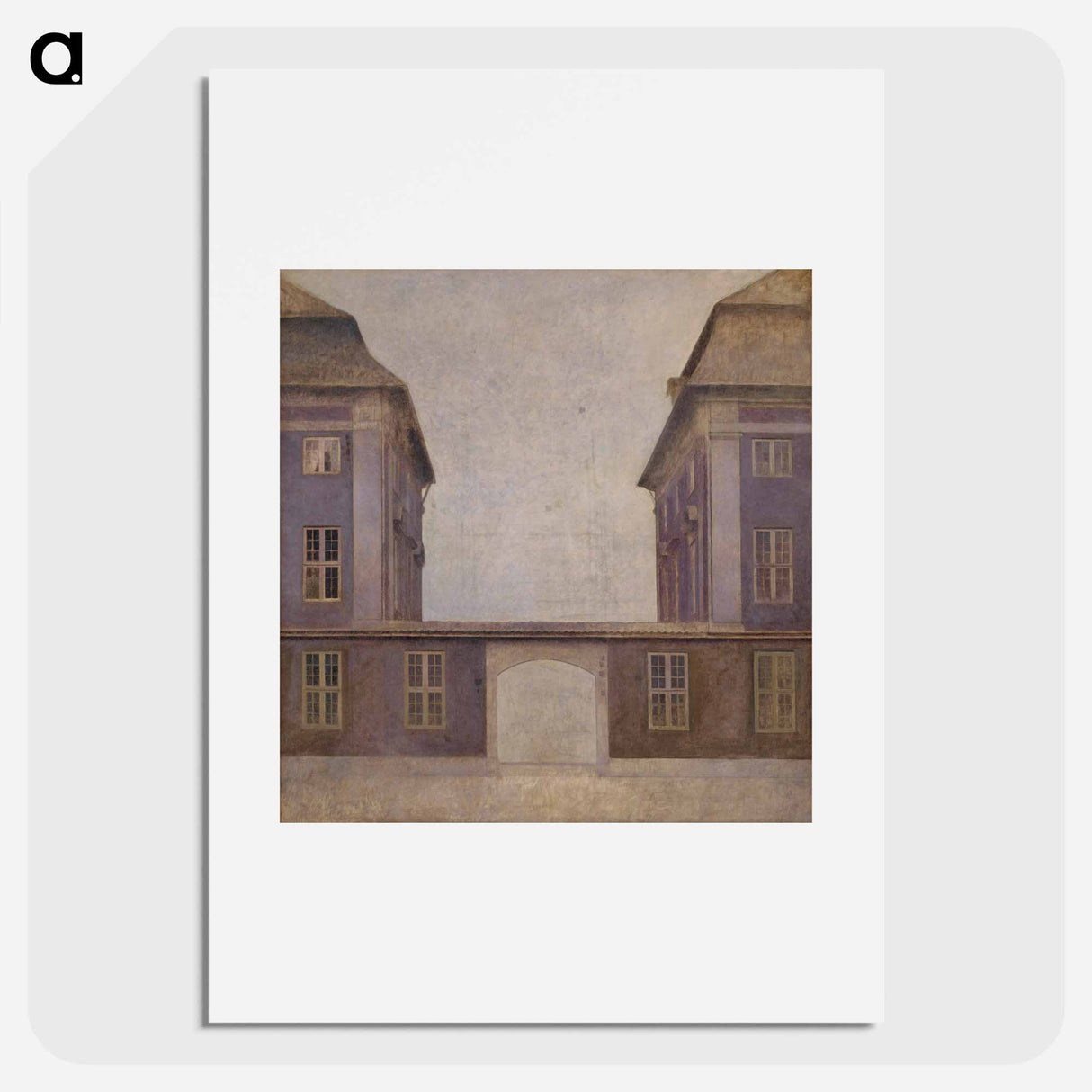 The Buildings of the Asiatic Company, seen from St. - Vilhelm Hammershøi Poster.