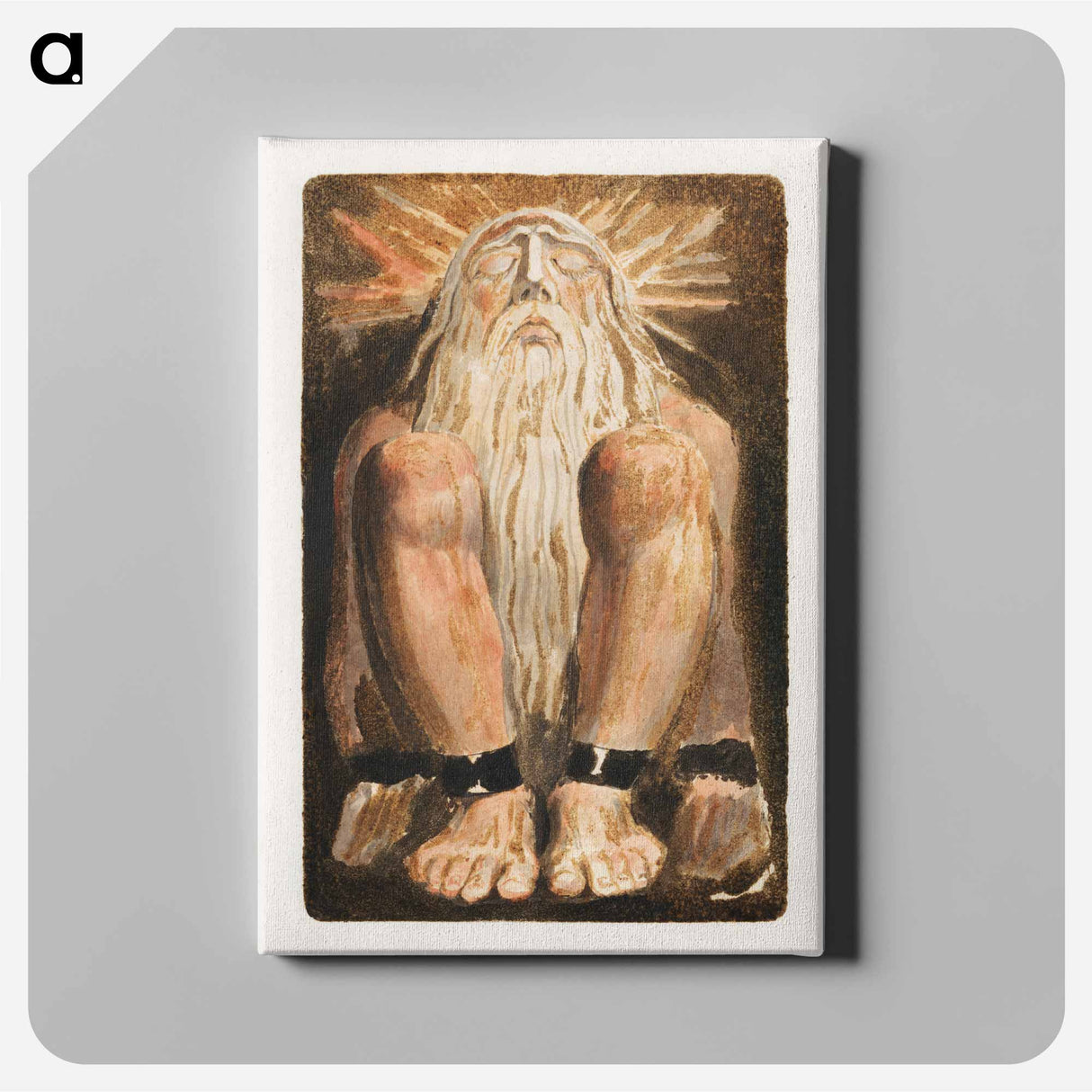 The First Book of Urizen, Plate 3 - William Blake Canvas.