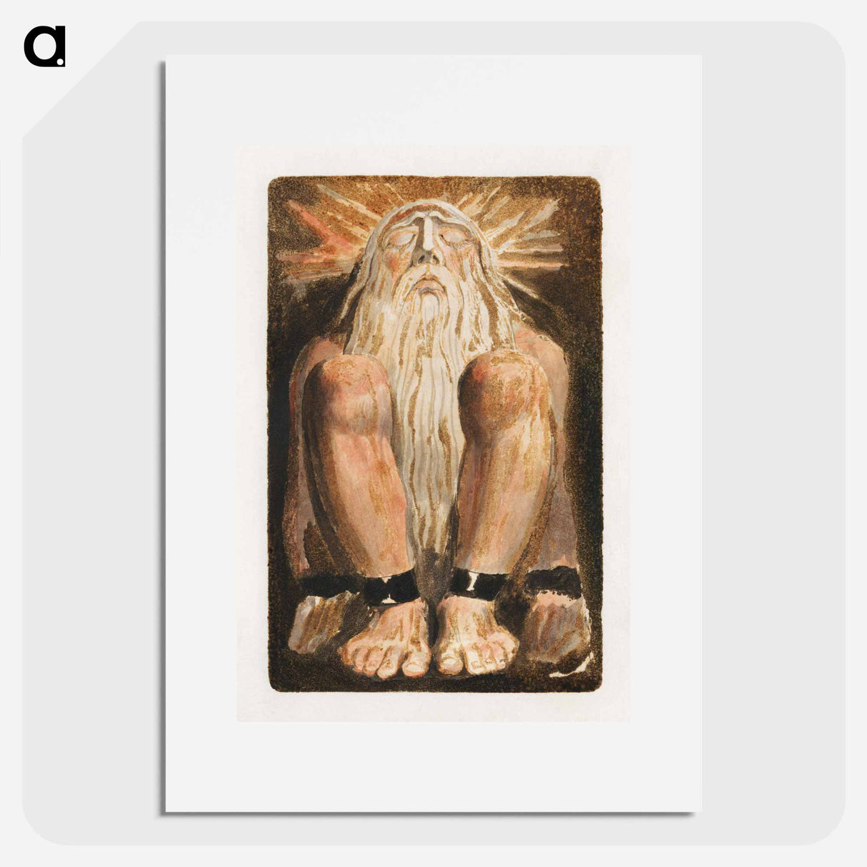 The First Book of Urizen, Plate 3 - William Blake Poster.
