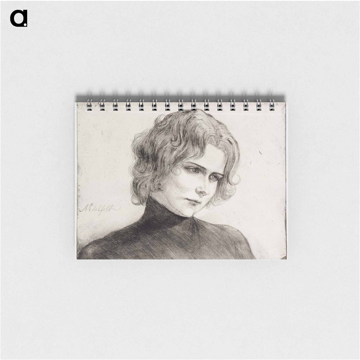 Portrait of the actress Elli Grahn-Niska - アルバート エーデルフェルト Memo.