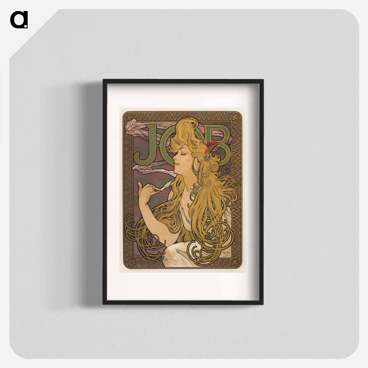 Job - Alphonse Mucha Poster.