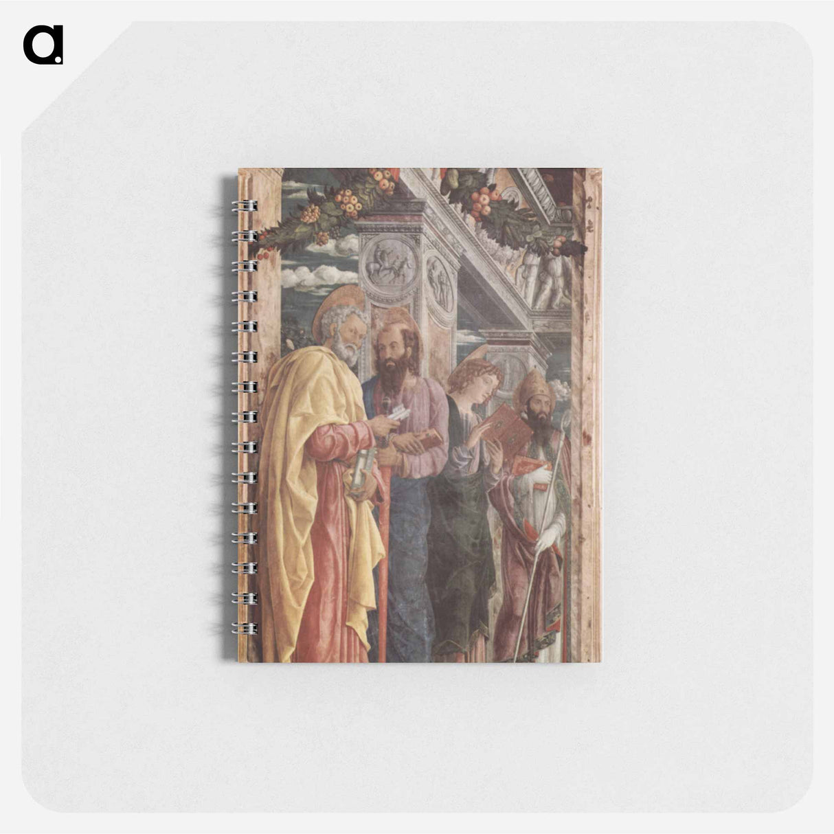 アートメモ帳-Altarpiece of San Zeno in Verona, left panel of St. Peter and St. Paul, St.John the Evangelist, St. Zeno - アンドレア マンテーニャ Memo.