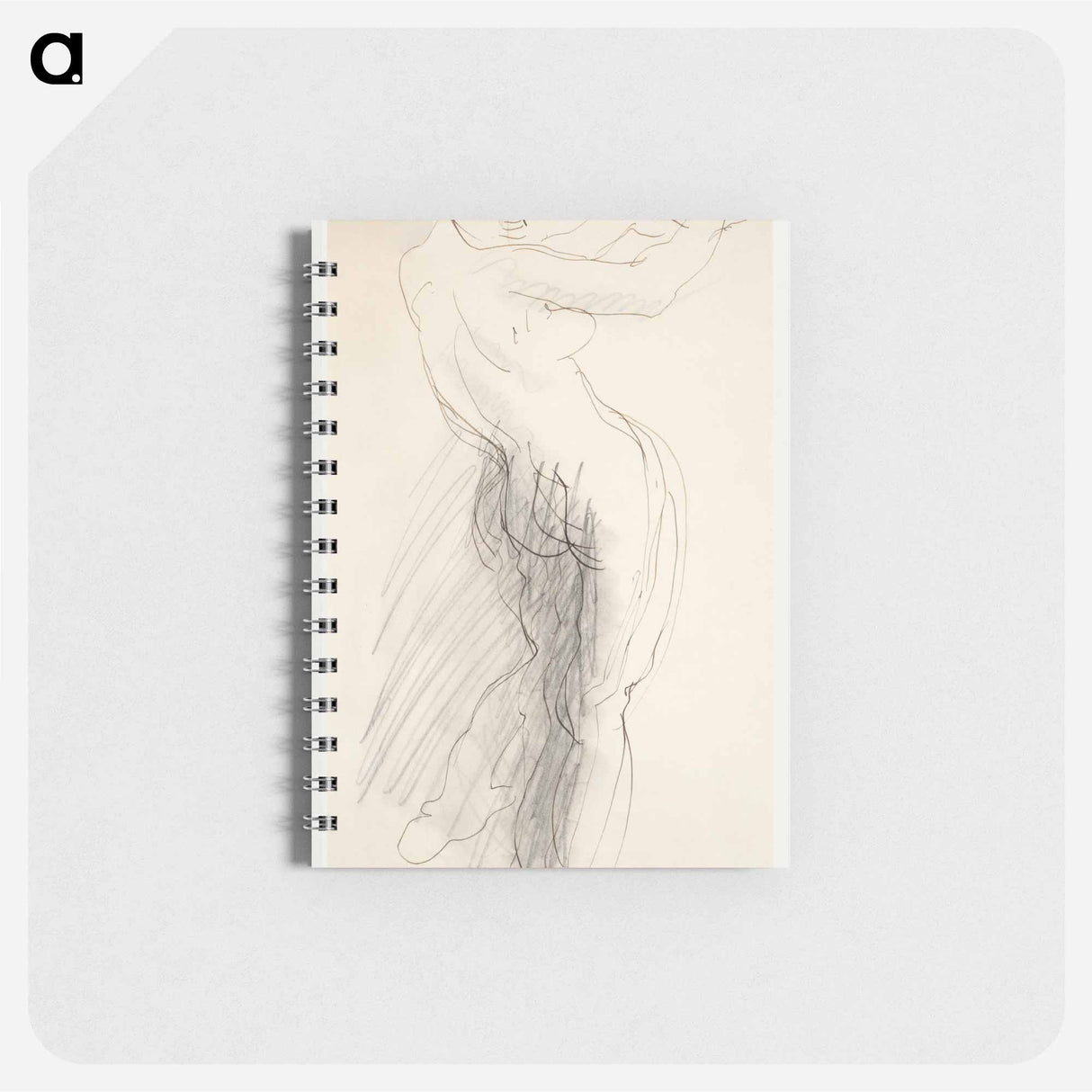 Standing Female Nude, Arms Raised - オーギュスト ロダン Memo.