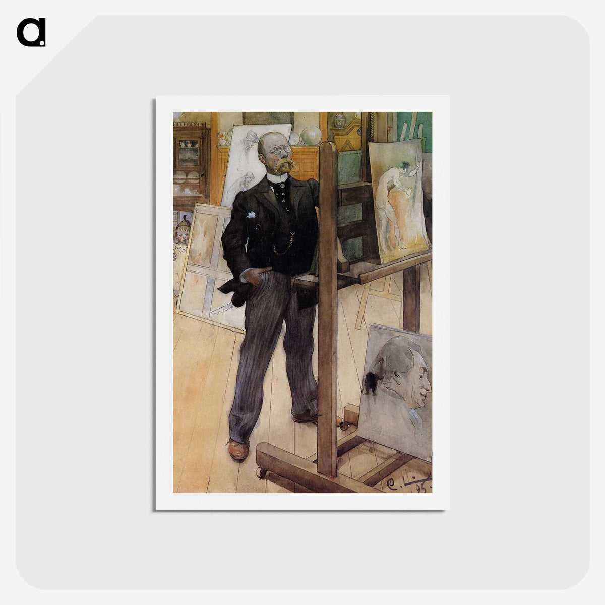 1-33_Carl-Larsson_hagaki