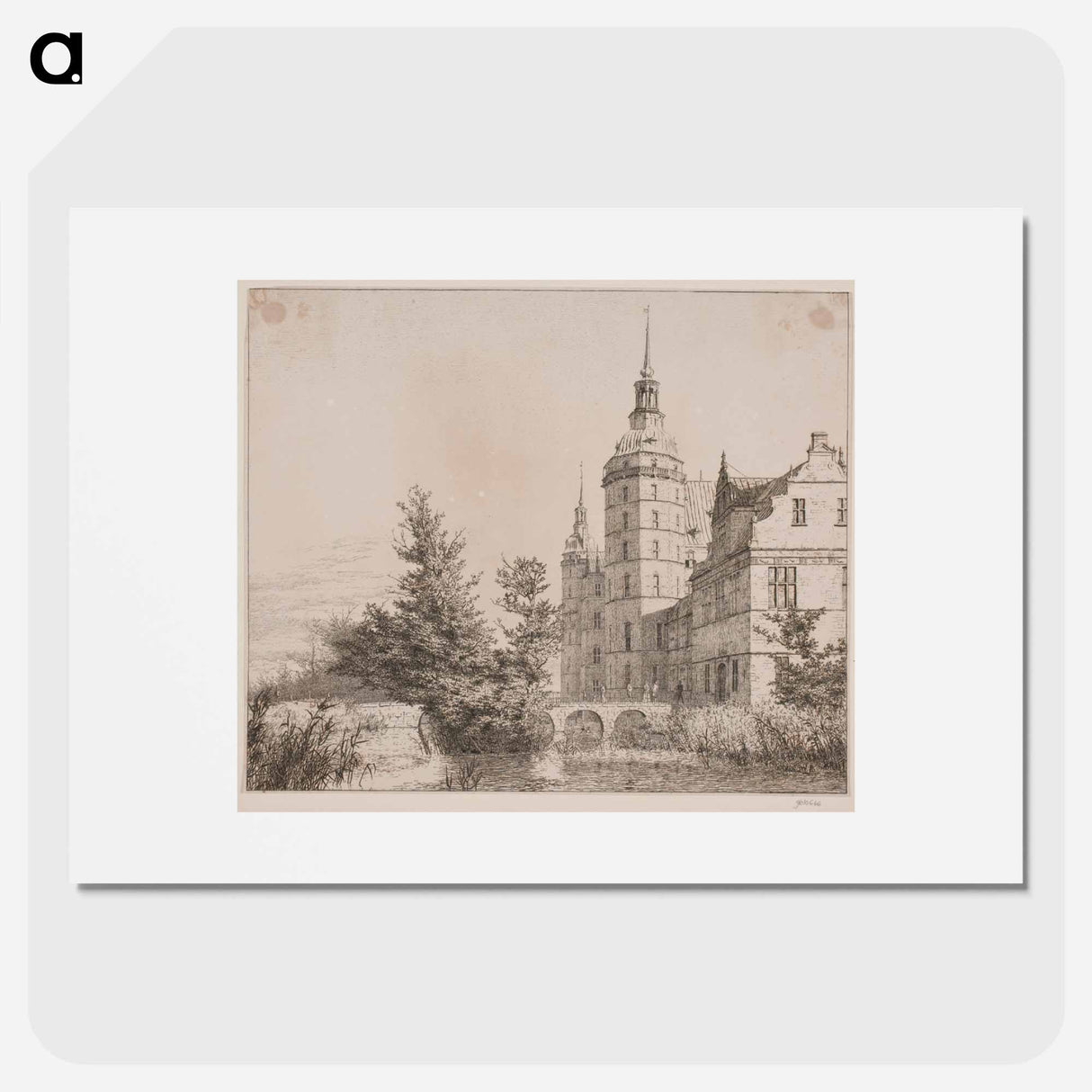 Frederiksborg Castle.Party at Møntbroen - クリステン ケプケ Poster.