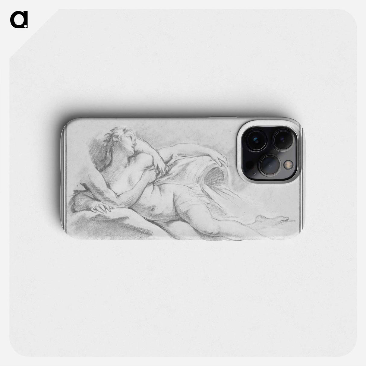 A Study for Two Nymphs - フランソワ ブーシェ Phone Case.