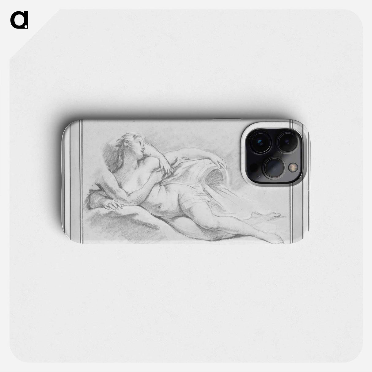 A Study for Two Nymphs - フランソワ ブーシェ Phone Case.