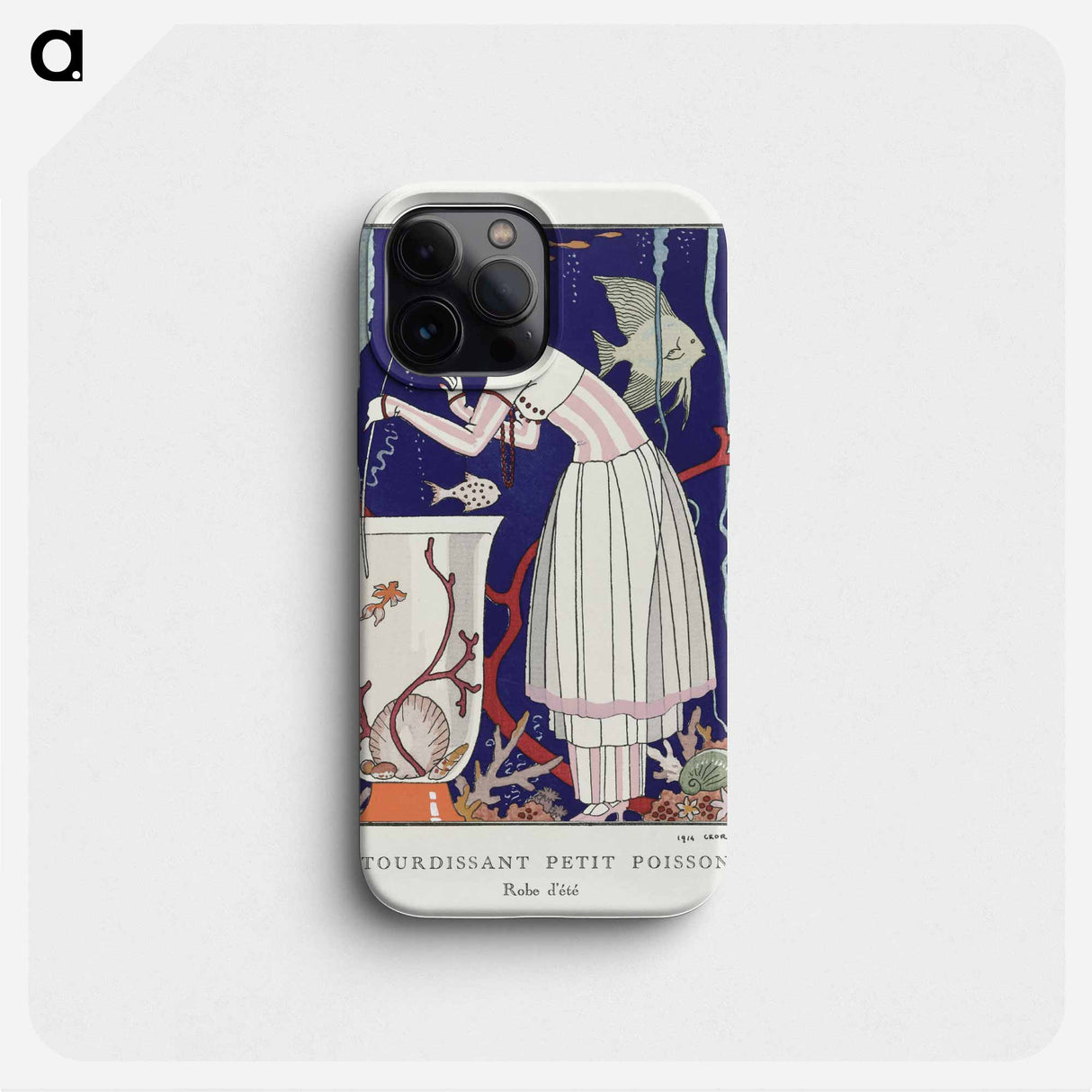 L'étourdissant petit poisson: Robe d'été - ジョージ バービエ Phone Case.