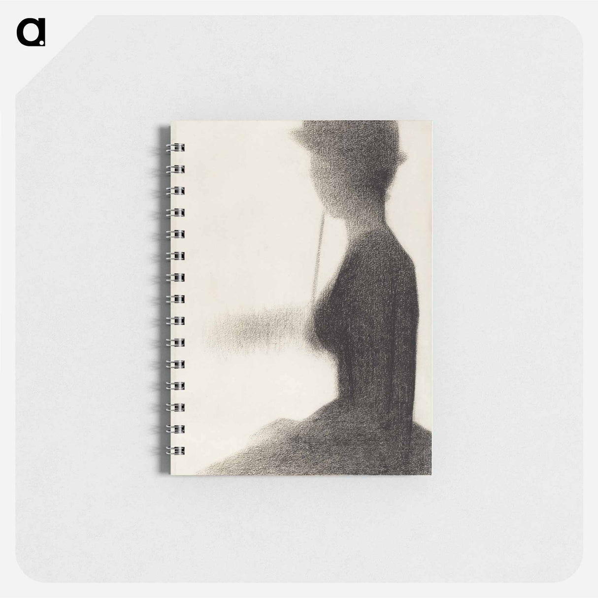 Seated Woman with a Parasol (study for La Grande Jatte) - ジョルジュ スーラ Memo.