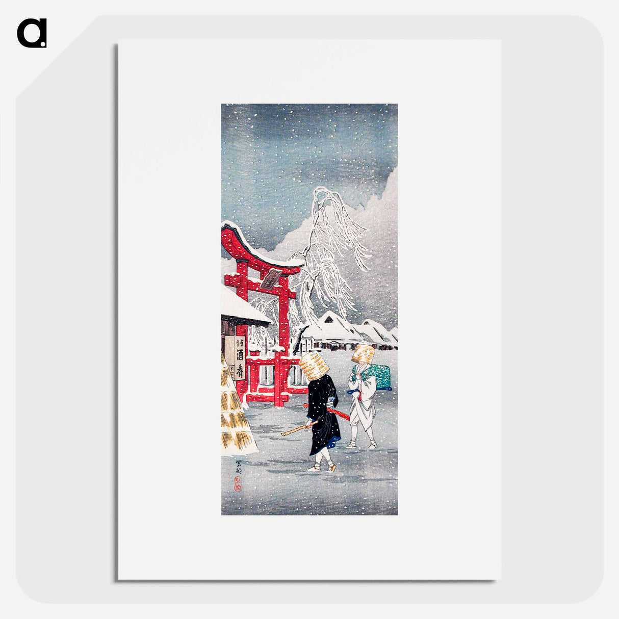 Okabe in Snow - 高橋 弘明 Poster.