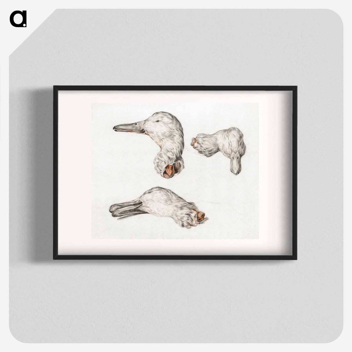 Severed head of ducks - ジャン ベルナール Poster.