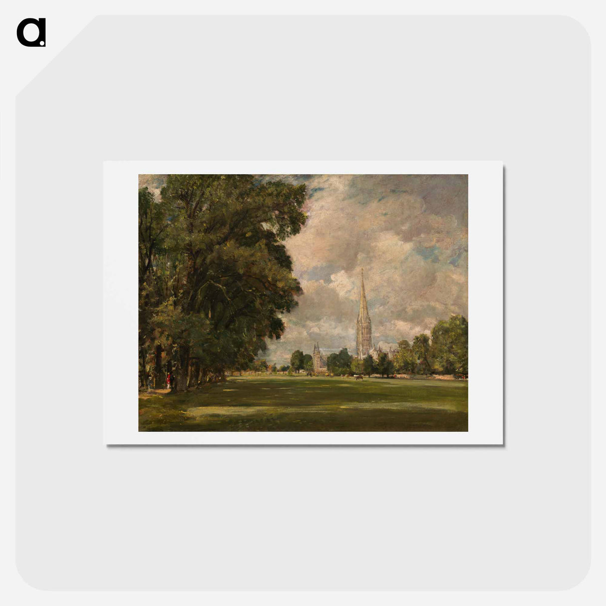 アートポストカード-Salisbury Cathedral from Lower Marsh Close
- ジョン コンスタブル Postcard.