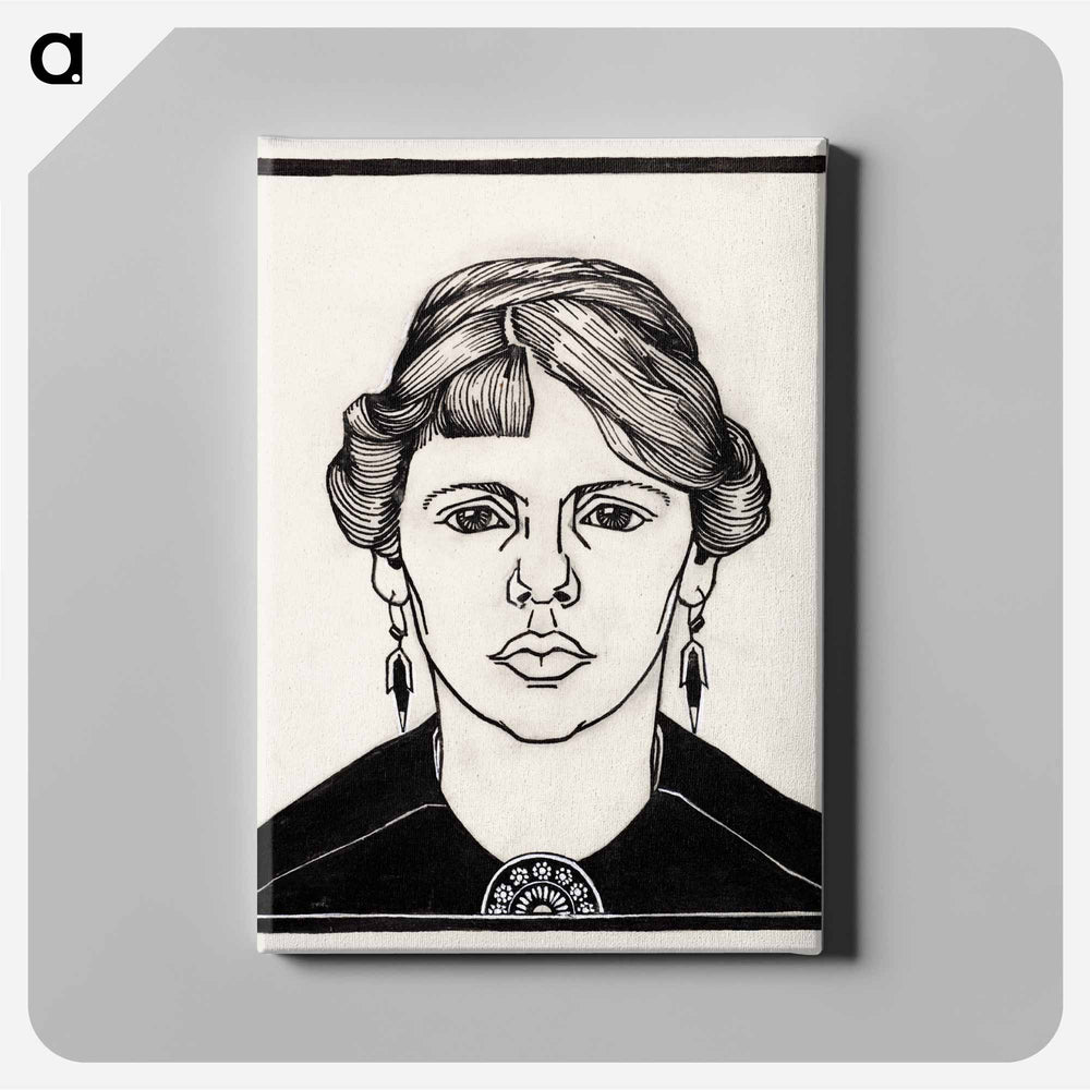 Portrait of a woman - ユリー デ フラーハ Canvas.
