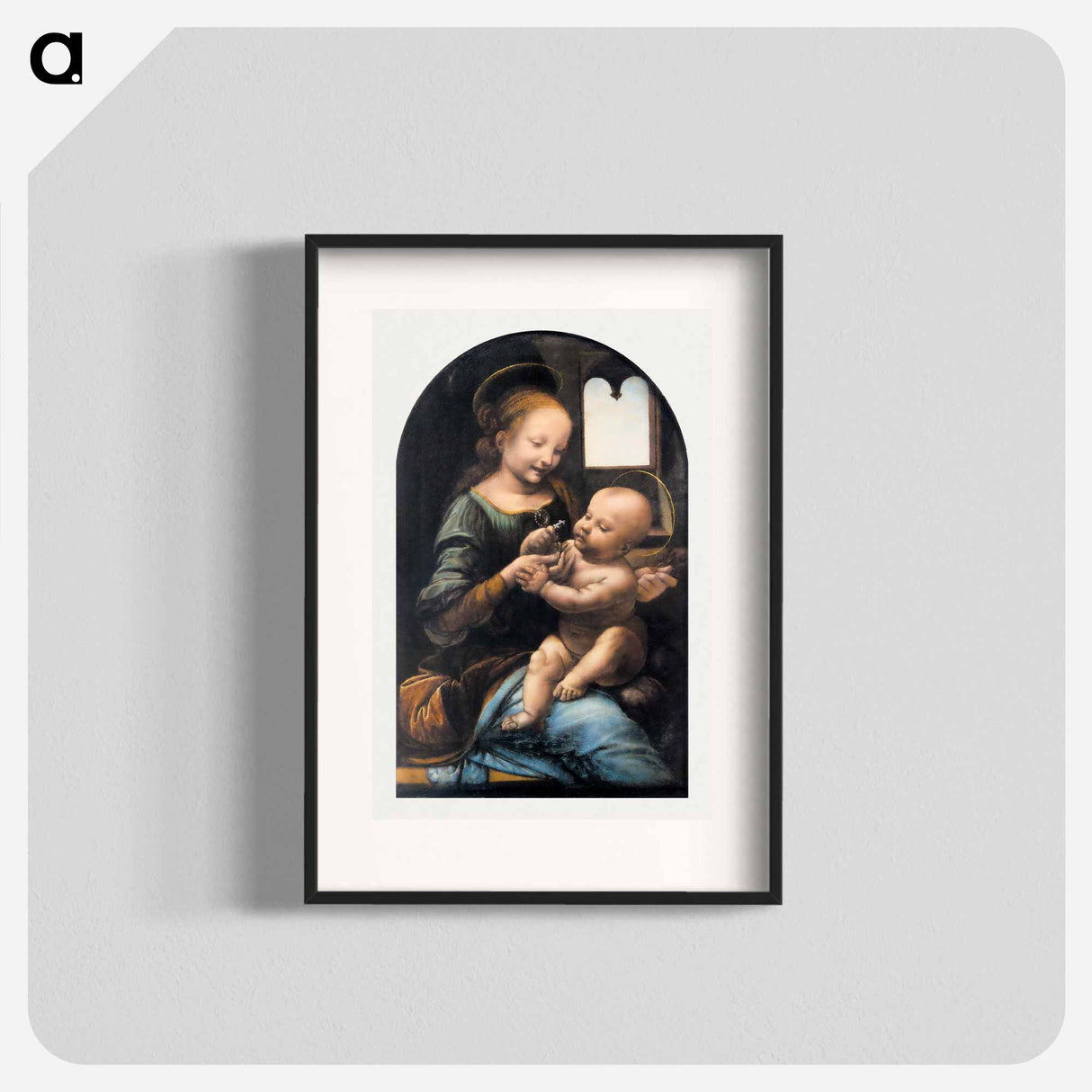 アートポスター-Benois Madonna - レオナルド ダ ヴィンチ Poster.