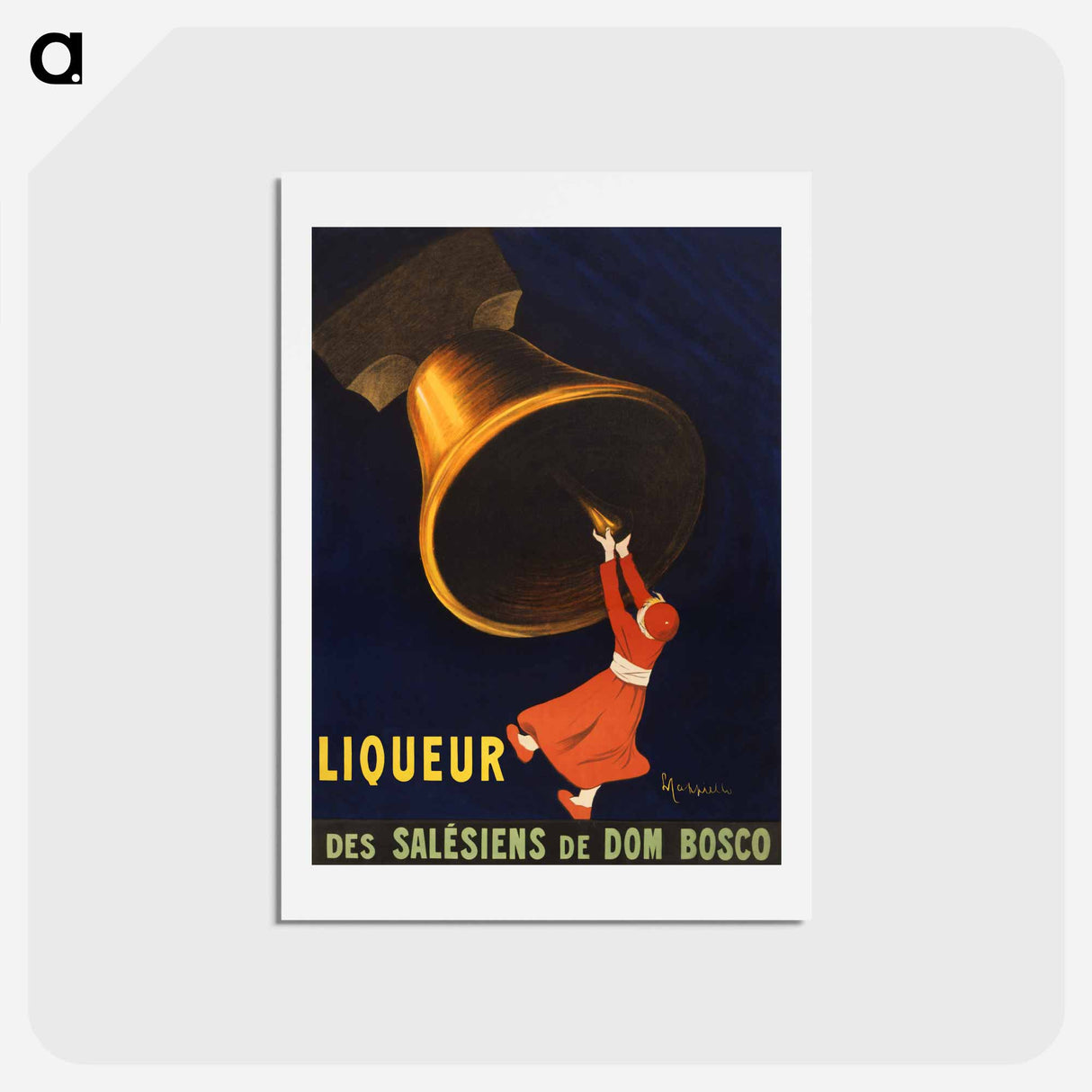 アートポストカード-Angelus, liqueur des Salésiens de Dom Bosco - レオネット カピエッロ Postcard.