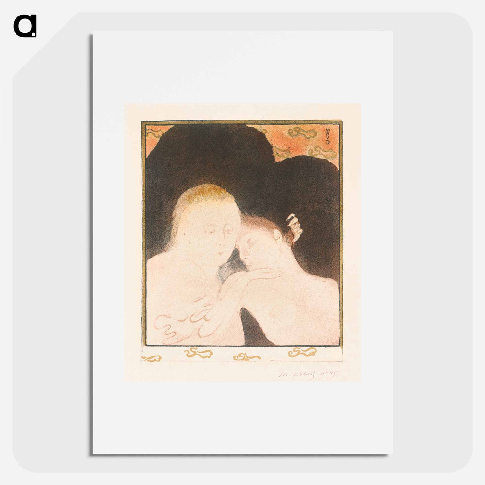 Woman hugs young man - Maurice Denis Poster.