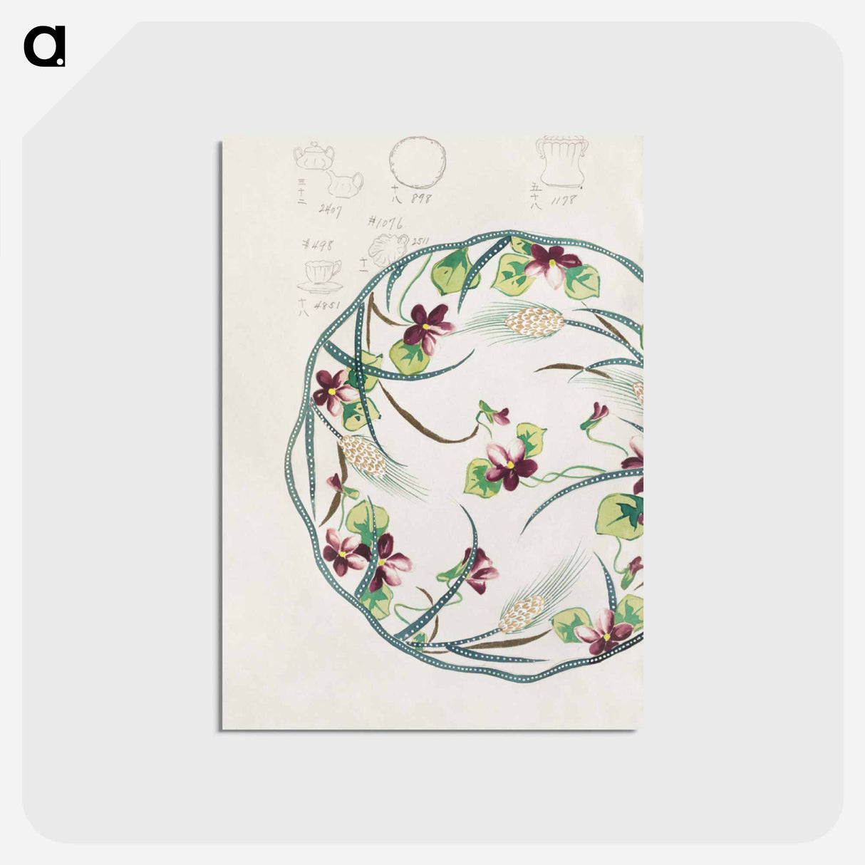 アートポストカード-Design for a Plate
- ノリタケ工場 Postcard.